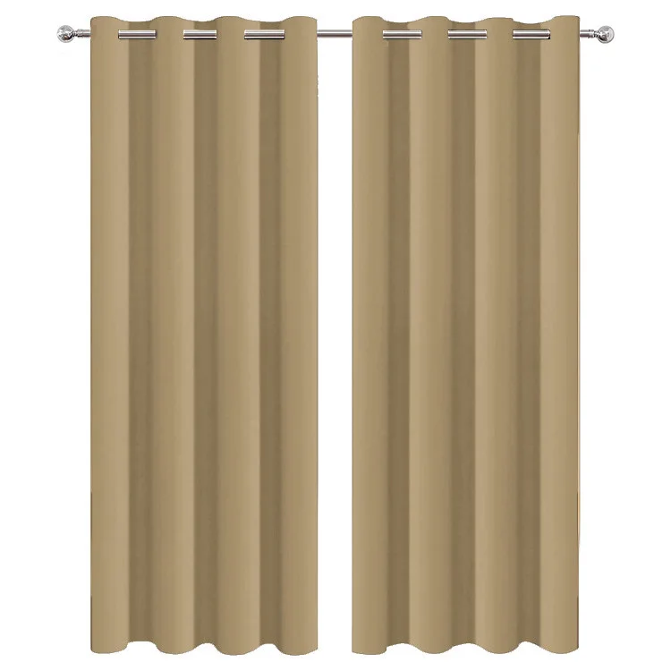 Best Seller Curtain Design Solid Polyester Blackout Window Curtains for the Living Room
