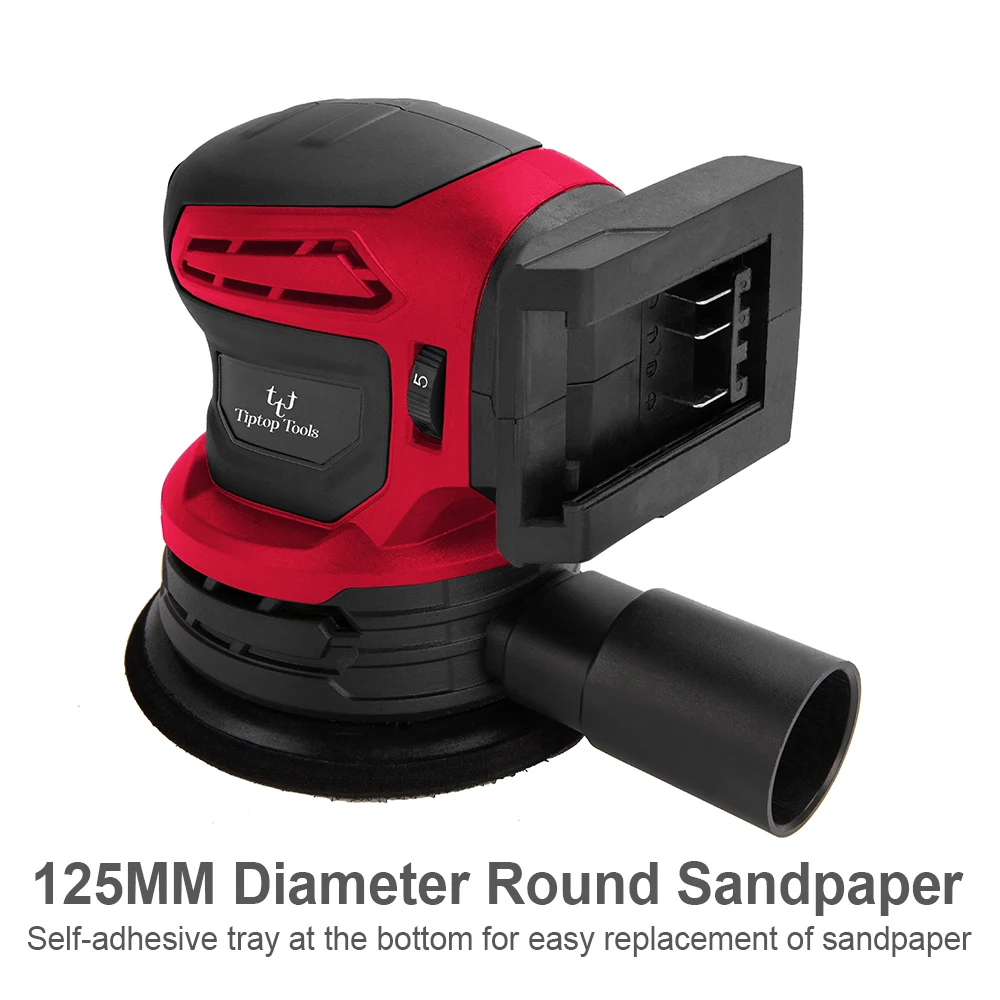 Customized 20V Lithium Battery Random Orbital Sander Machine 125mm 6 Variable Speed Cordless Power for Wood