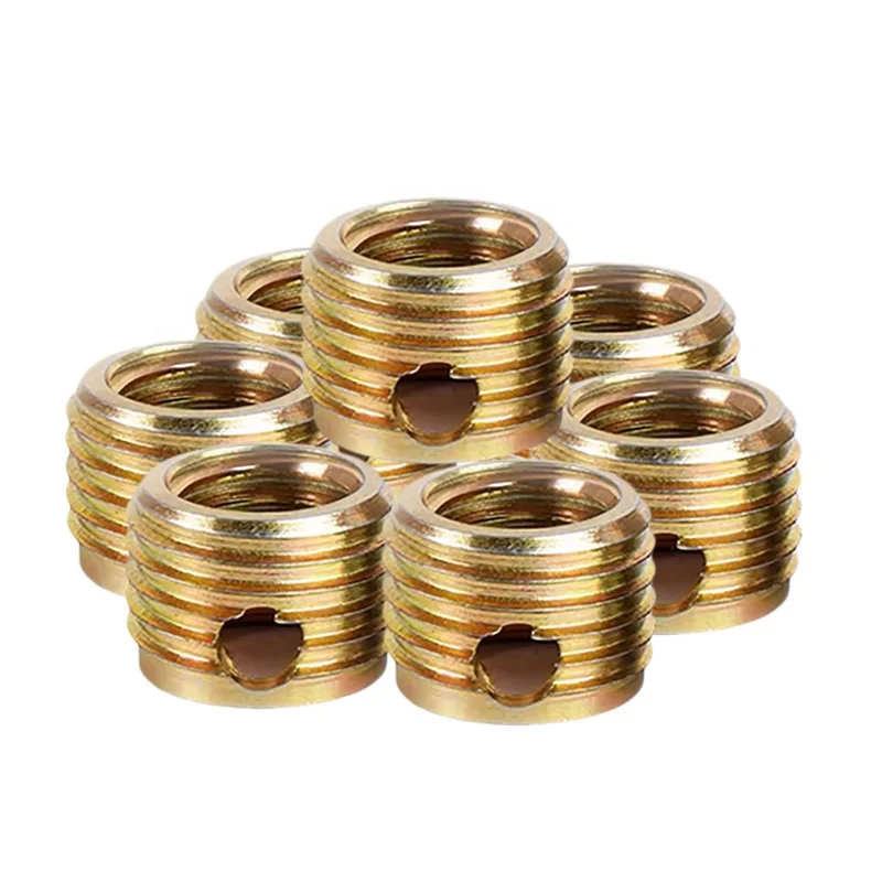 Self Tapping Wire Threaded Inserts M8 Brass Heat Install Threaded Inserts Service Tool Efficient Thread Repair