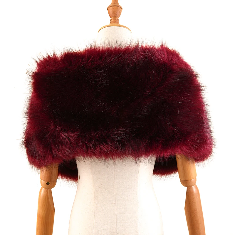 Модный новый розовый элегантный Шелковый бант с длинными волосами большой шарф из искусственного меха шаль для женщин Зимняя теплая