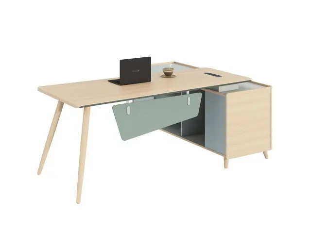 Высококачественный современный менеджер МДФ исполнительный эргономичный офисный персонал рабочая мебель стол для рабочего места