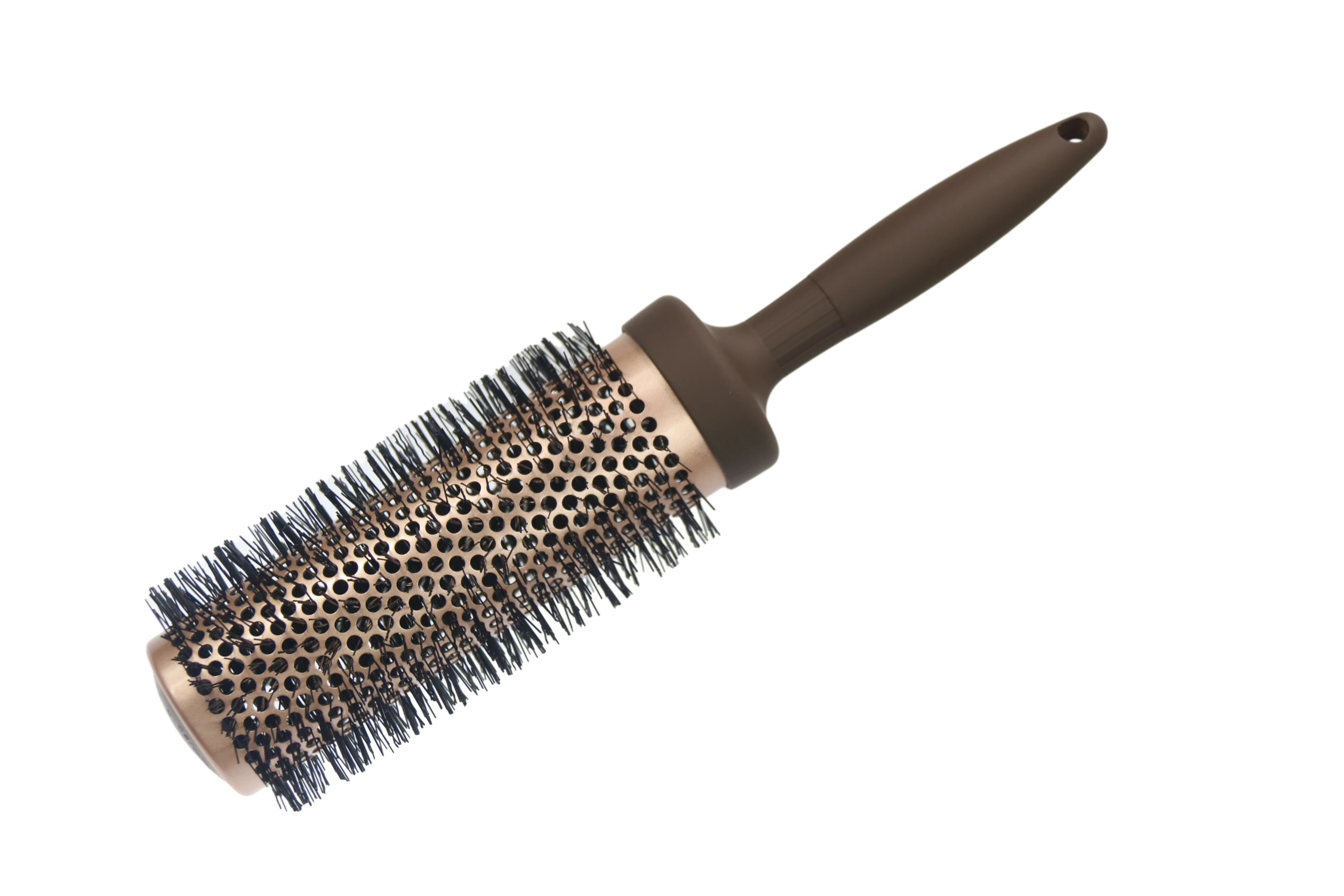 4pcs Professional Boar Bristle Thermal Ionic Hairbrush Hair Salon Round Brush Ceramic For Curling Styling & Blow Drying