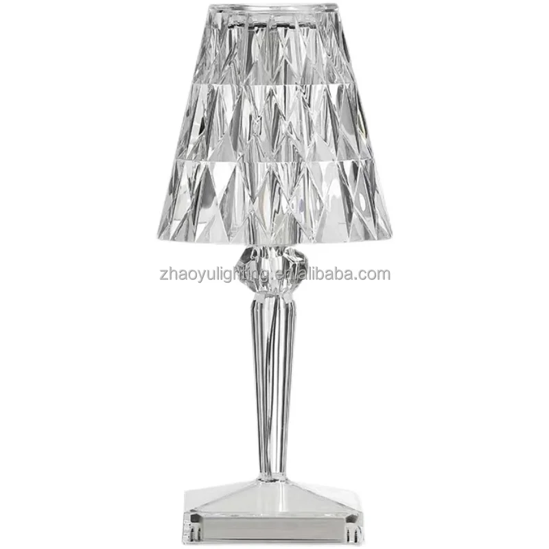 
Modern Luxury Crystal Home Hotel Decoration Table Lighting 18W Table Lamp Nature White LED Crystal Table Lamp 