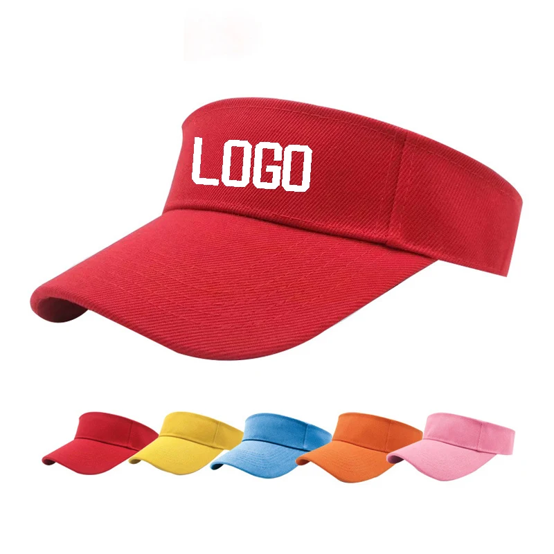 2023 New Hot Selling Wholesale Price Good Cotton Visor Hats Fashion Design Sun Hats Custom Embroidery Logo Visor Caps For Women