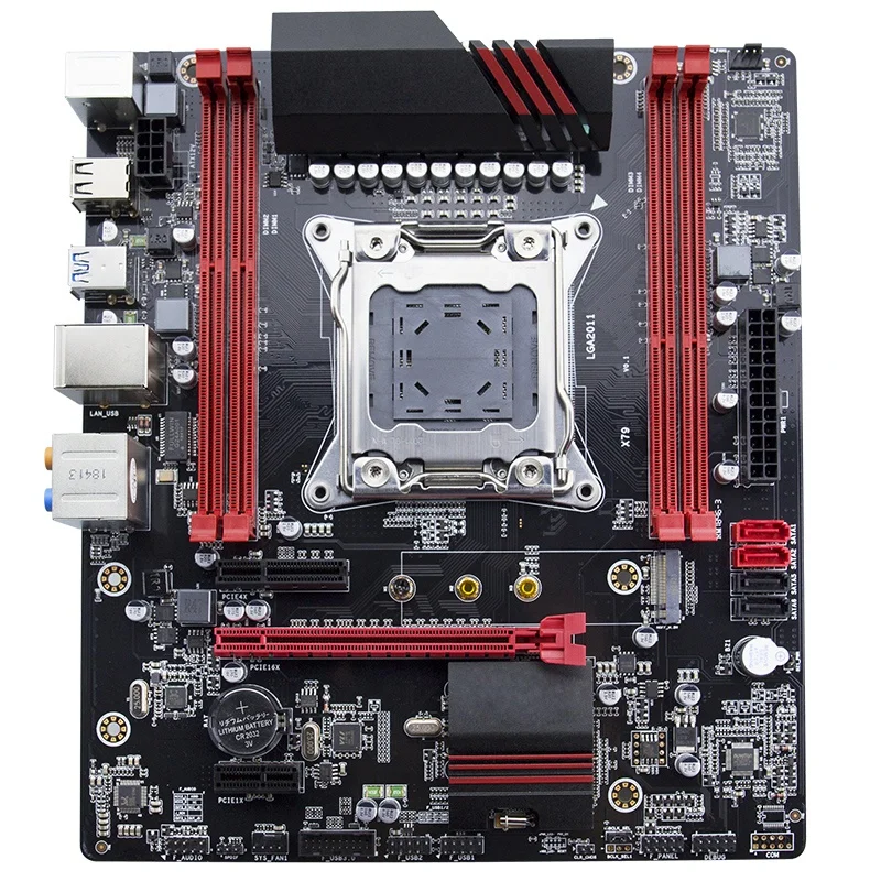 SZMZ X79 Intel 7 series LGA 2011 игровая материнская плата с четырехъядерным ОЗУ