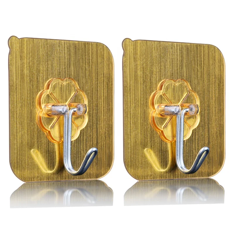 
Mileqi self adhesive coat wall hooks stainless steel transparent self adhesive hook and loop 