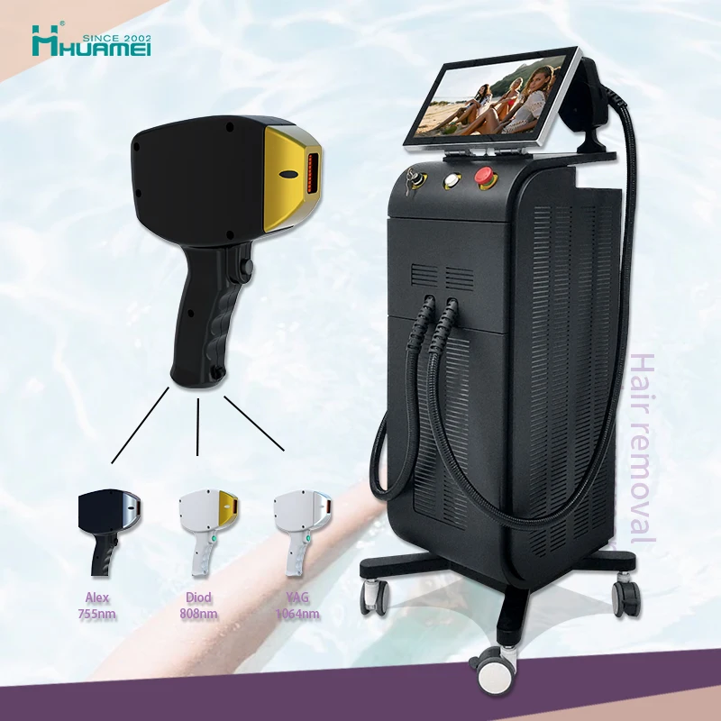 Tuv Medical Ce Iso Certificate 3 wavelength Ice Platinum Hair Removal Price/lightsheer Diode Laser With 20% Discount Promotion