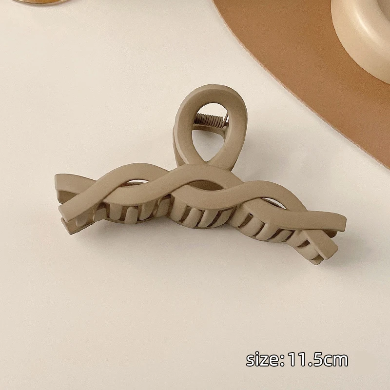 Hot sale girls women hair clip claw frosted barrette various shaped plastic hair claw