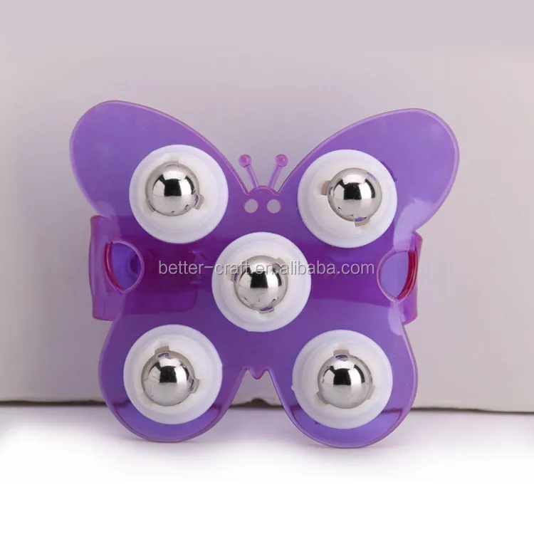 plastic butterfly rolling balls massager beads massager
