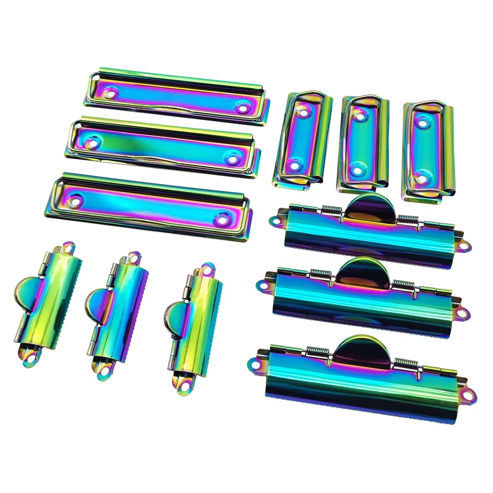 Office supplier old style antique brass 70mm 110mm small teeth clips multitooth metal clipboard clips for menus folder