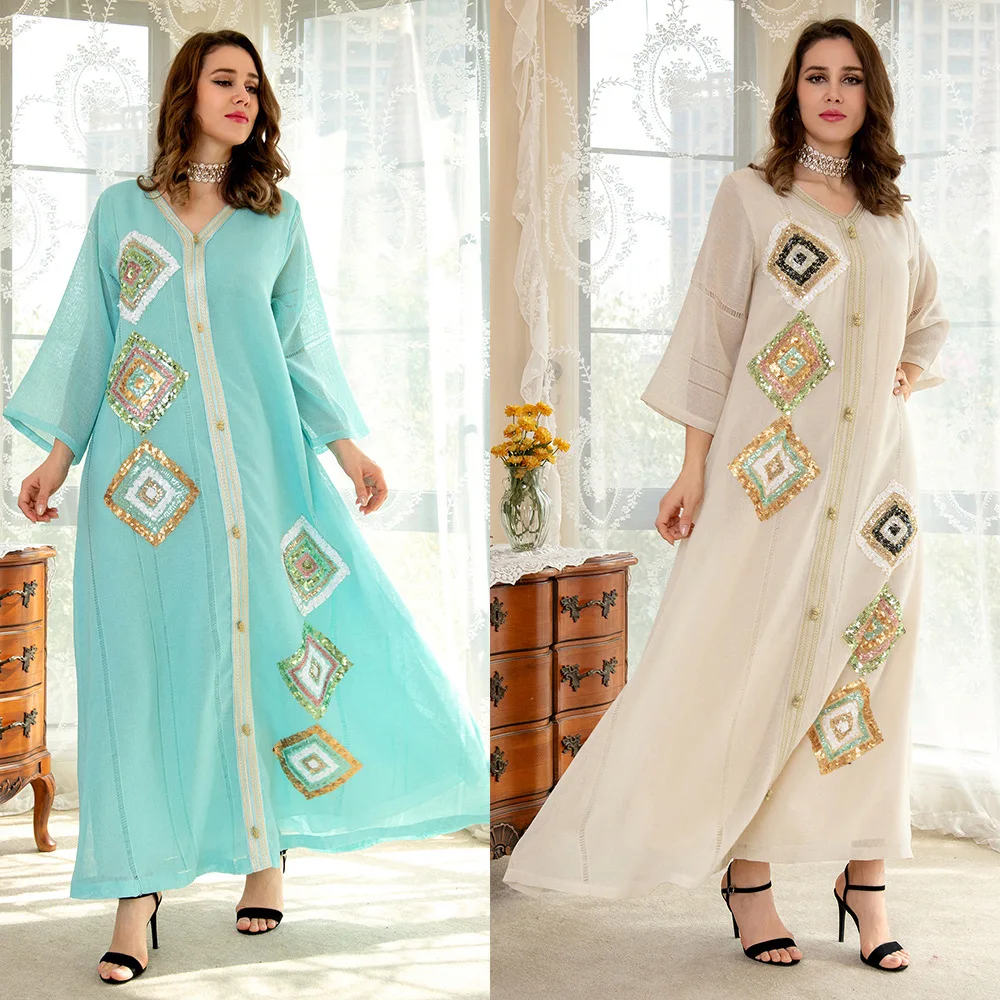 Wholesale Dubai Abaya Long Dress Plus Size Islamic Clothing New Design Fashion Abaya Muslim Dresses