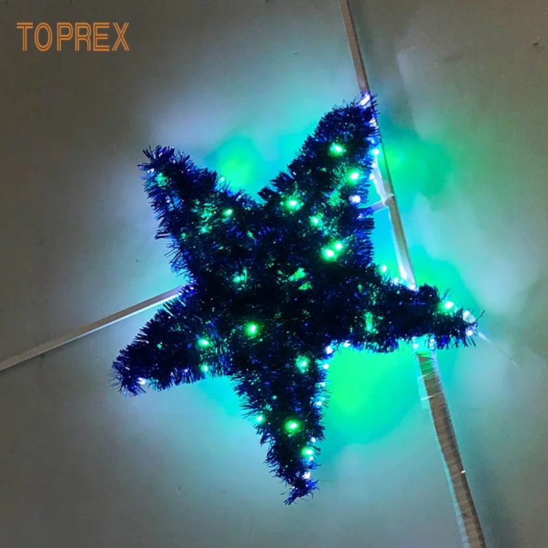 New Year Festival Celebration Ramadan Lights Moon and Star Big Stong Iron Frame Ip65 Waterproof 3D Led Ramadan Motif Light