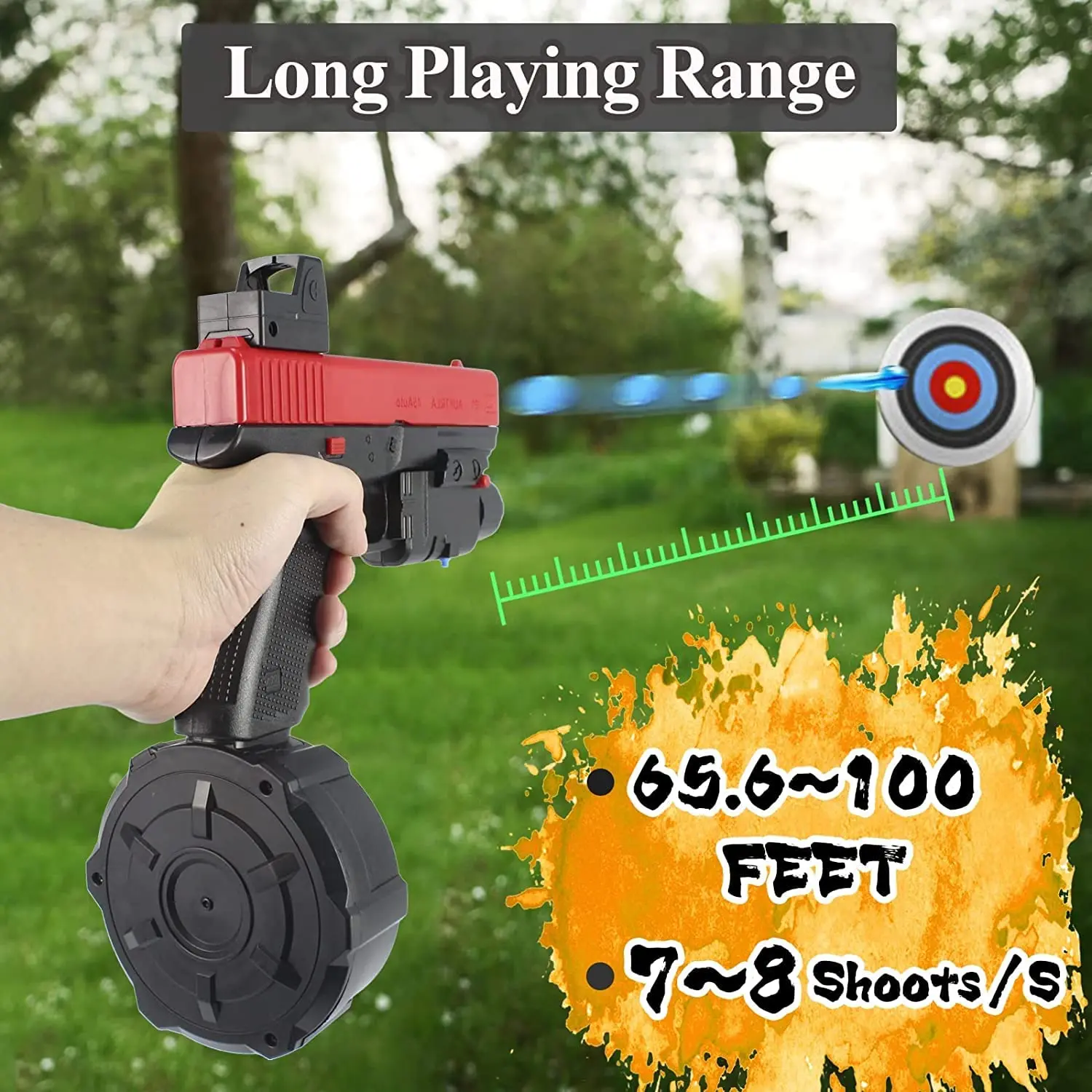 2022 splatter ball gun Glock Electric Gel Ball Blaster Toy Gun for kids for outdoor activities shooting game