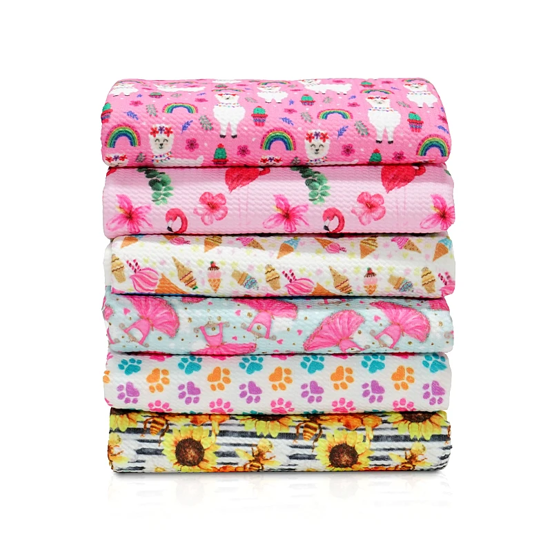 Wholesale Bullet polyester taffeta fabric Rolls Custom 4 Way Stretch Liverpool Fabric style textile for Hair Bows 50*140CM