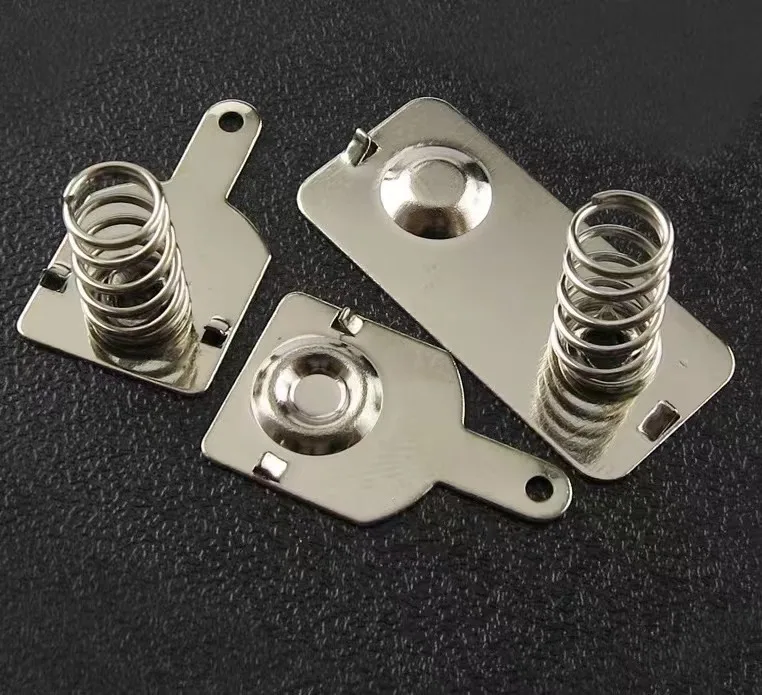 Factory custom precision sheet metal stamping tin galvanized steel battery spring contacts