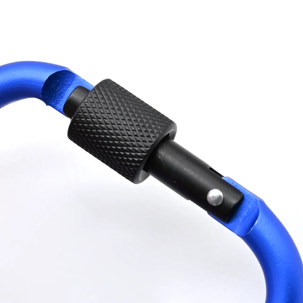 Custom Design Metal Galvanized Oval Heavy Industry Safety Screw Hook Locking Big Self-locking Carabiner