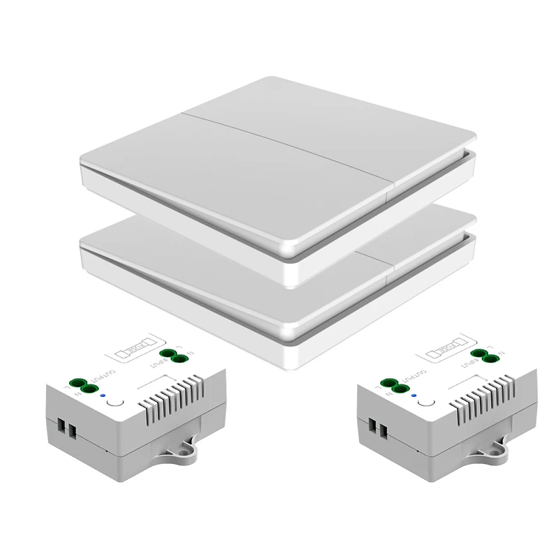 RF433Mhz беспроводной кинетическую энергию переключатель 2 Way Кнопка Водонепроницаемый автономный генератор модуль настенный выключатель