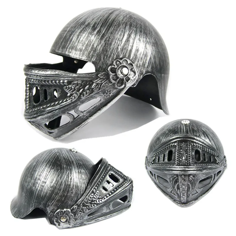 Halloween Cosplay Knight helmet plastic toy  for children