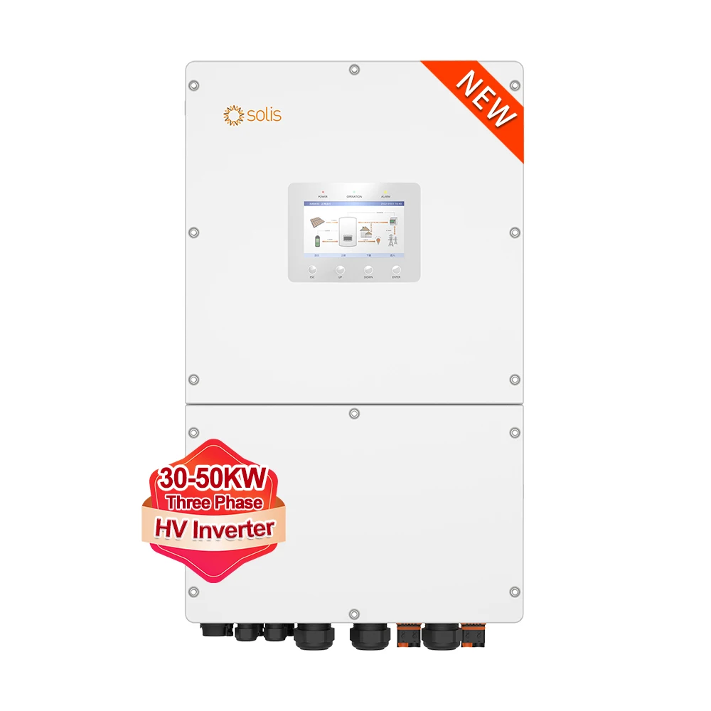 Solis Hybrid Solar Inverter High Voltage 30kw 40kw 50kw Three Phase 380V Solar Energy Storage Inverters For Sale