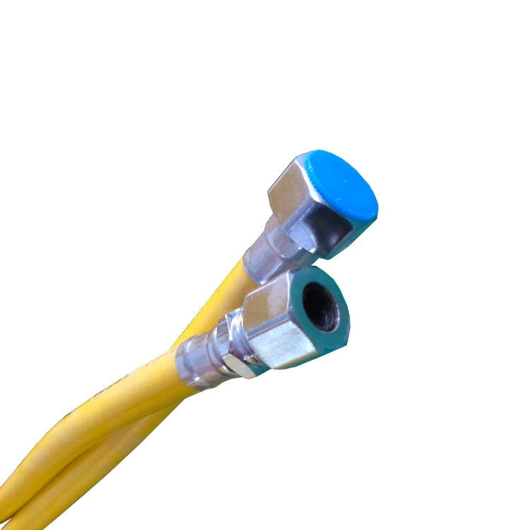 Stainless steel natural gas hose Yellow flexible gas pipe