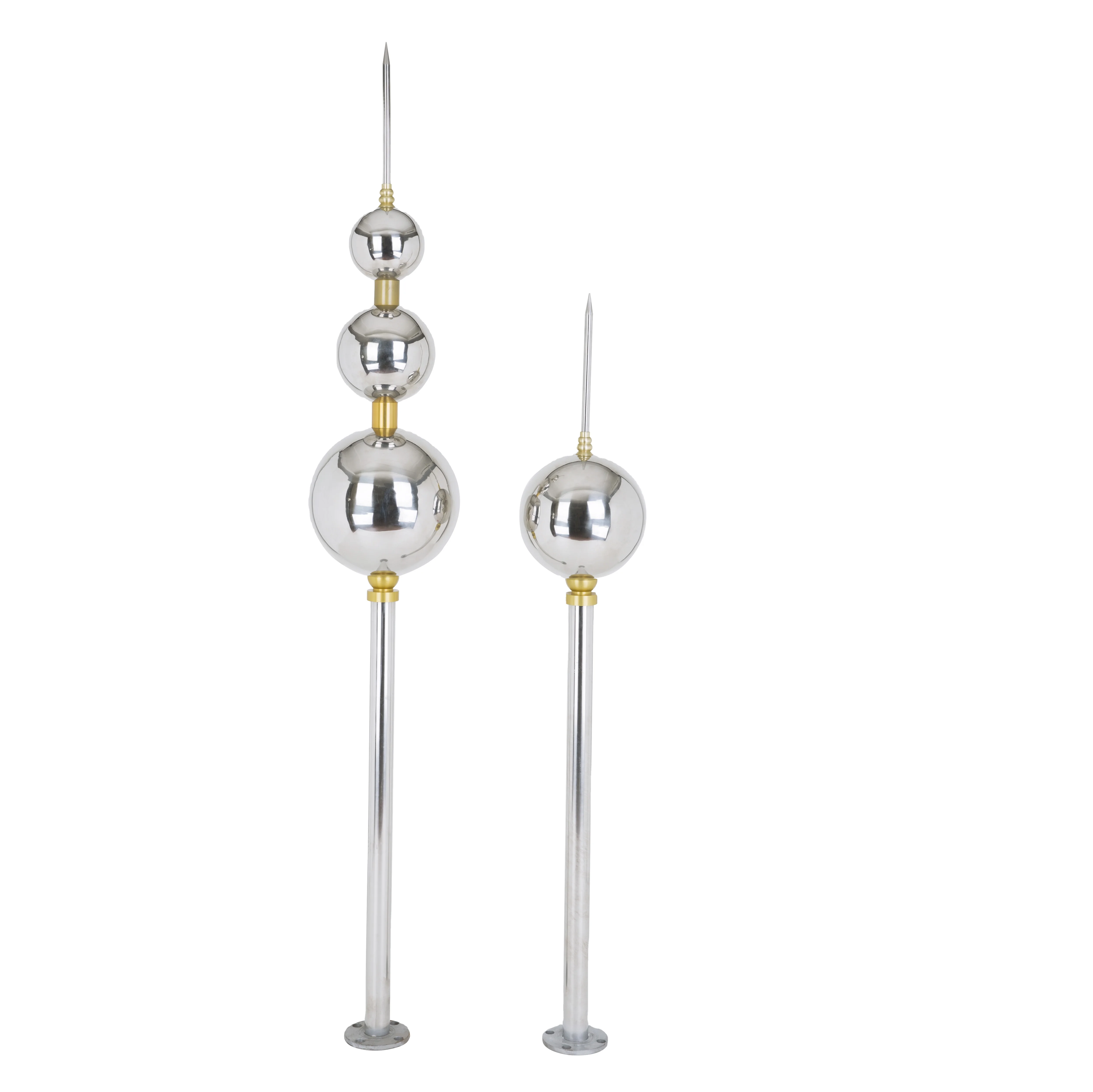 Lightning protection system advance pre discharge steel angle tower lightning rods