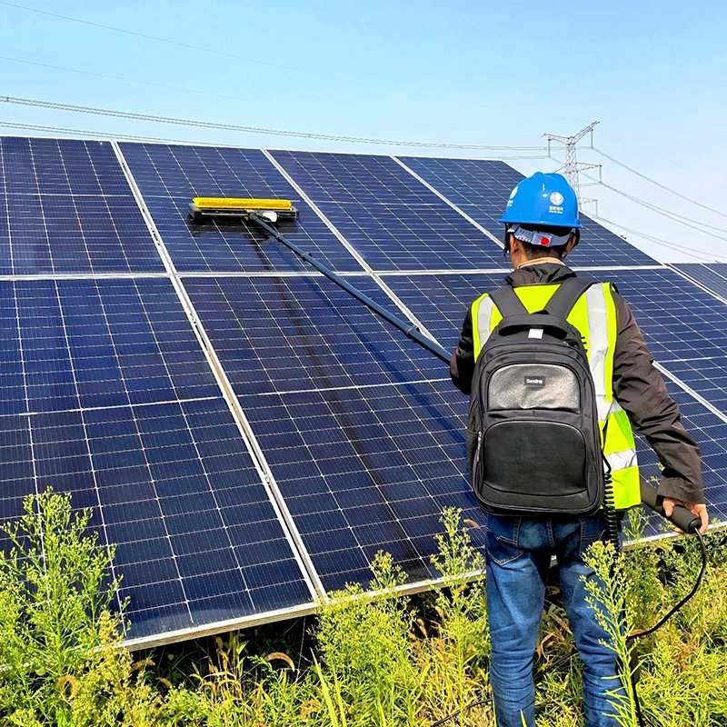 Brushless Motor Electric Roller Brush Solar Panel Cleaning Brush High Efficiency Solar Panel Wash Cleaning