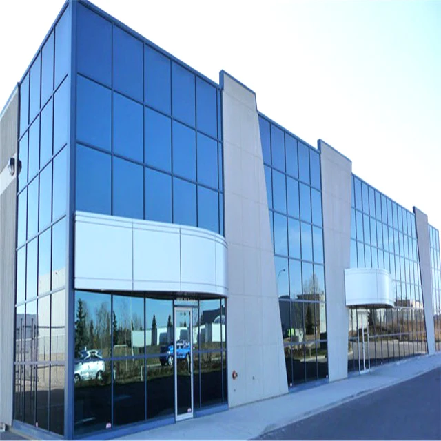 Tempered Glass Thermally Broken Building Exterior Curtain Wall Unitized System Aluminum Glass Curtain Walls