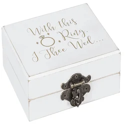 Элегантное свадебное кольцо ручной работы в минималистичном стиле для помолвки на День святого Валентина, Лидер продаж, деревянная коробка для ювелирных изделий