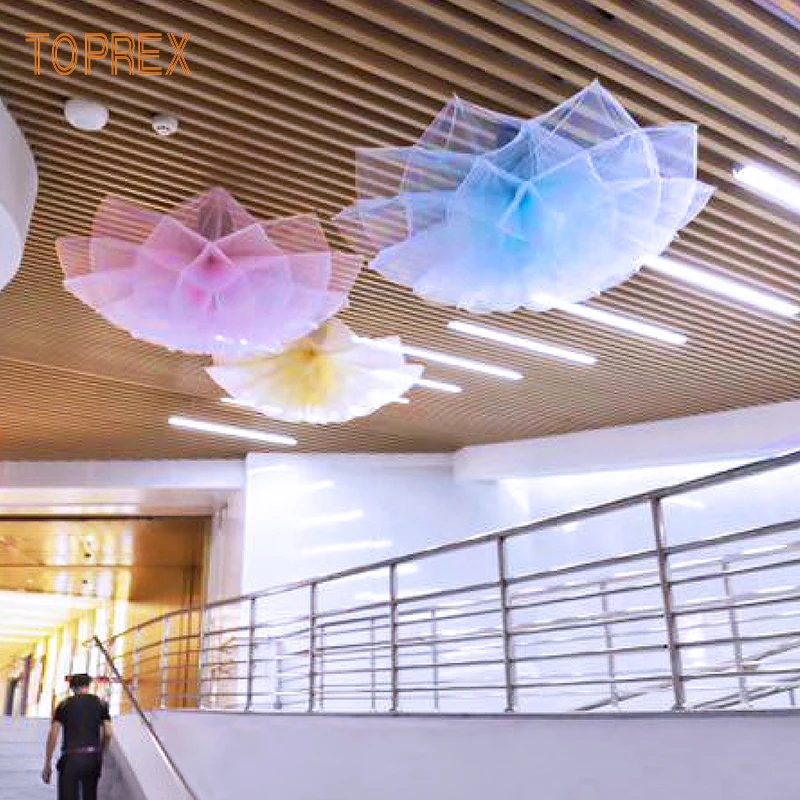 New That Bloom Like Flowers Led Open And Close Lighting Automatically Mechanical Giant Kinetic Lifting Flower For Shopping Mall