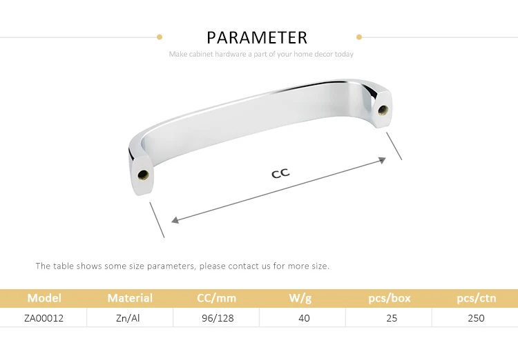 Good selling cabinet handles chrome furniture drawer u shaped pull handle