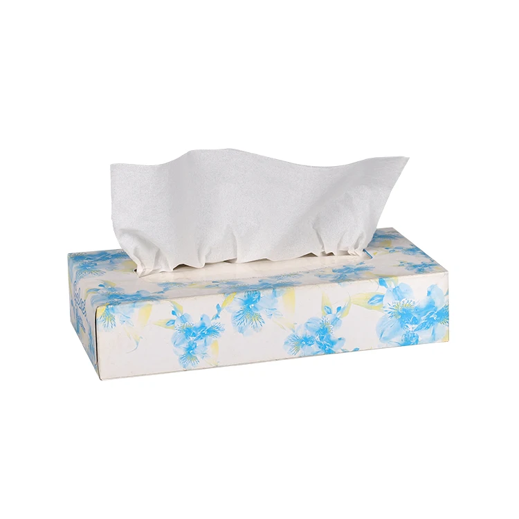 Wholesale Custom Factory Price Soft 2ply 100 Sheets Box Facial Tissue Paper for Home