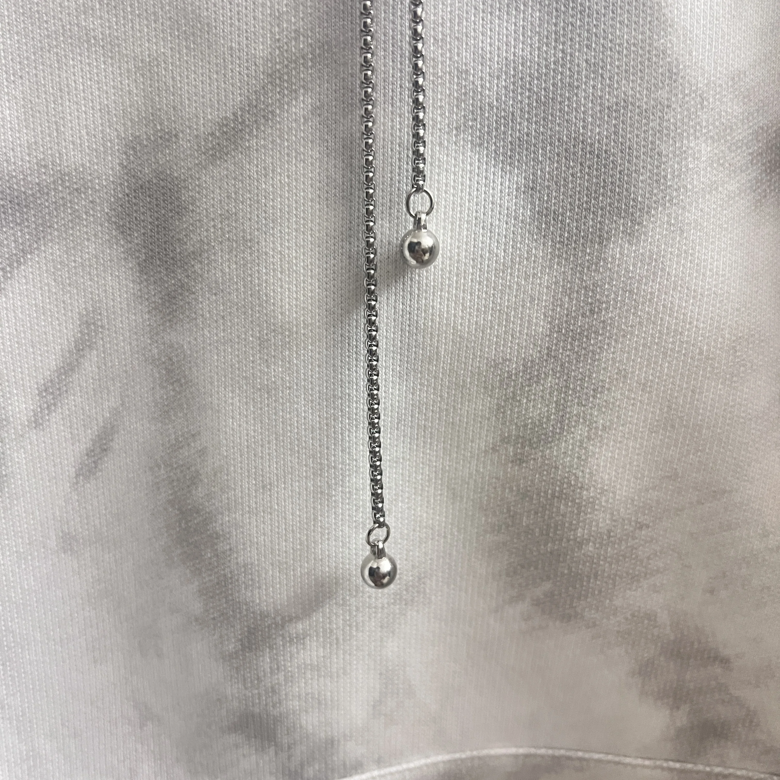 Wholesale Heart Fashion Metal Cord Adjuster with Stainless Steel Chain Slider Box Chain for Clothing Clip Curb Trim Accessory
