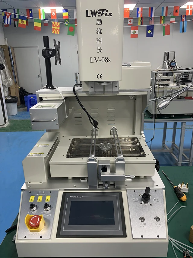 08S BGA Rework Station Precision Soldering Desoldering Three-Temperature-Zone Optical Alignment Construction Chip Repair