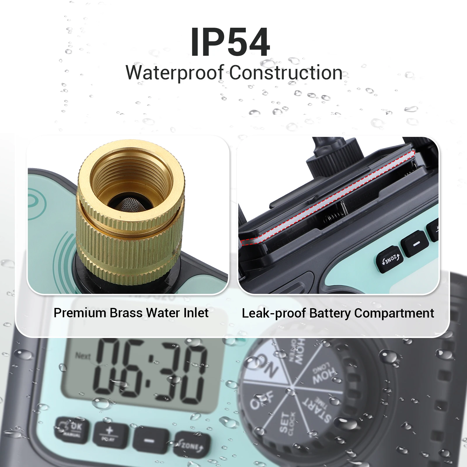 Automatic Irrigation Sprinkler Controller with 4 Station