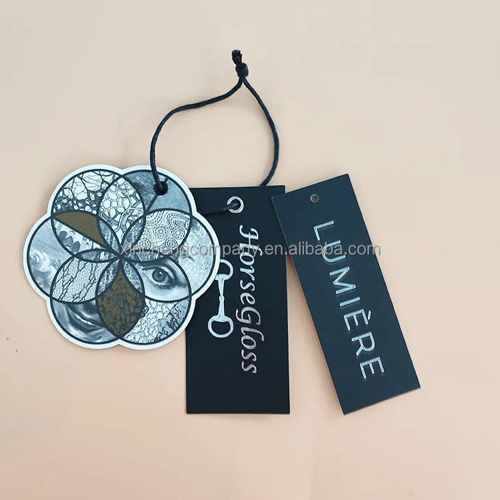 Wholesale Custom logo Kraft hang Tag Custom Clothing hang Tags Embossed hang Tag Clothing