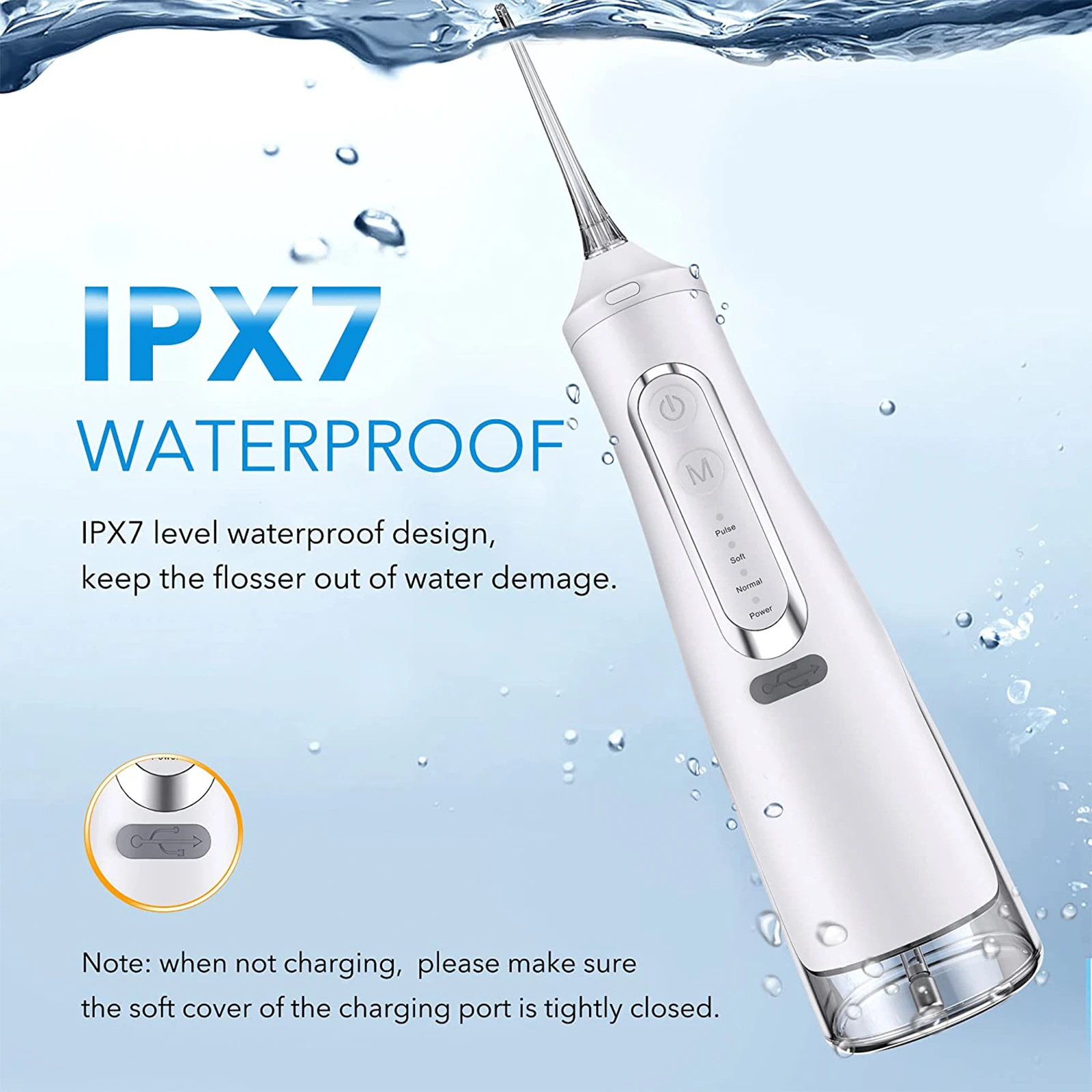 Oral Irrigator Professional factory IPX7 Waterproof Electric Teeth Cleaning Device Home Travel Dental Floss Water Flosser