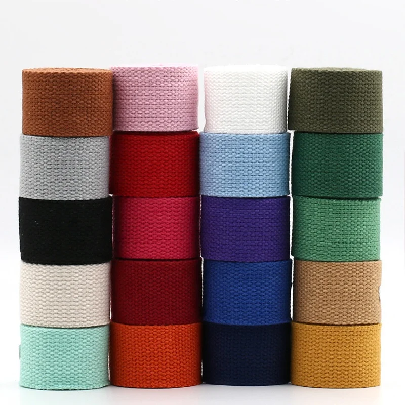Hot sale 2.5/3.2/3.8/5cm cotton webbing strap for bags