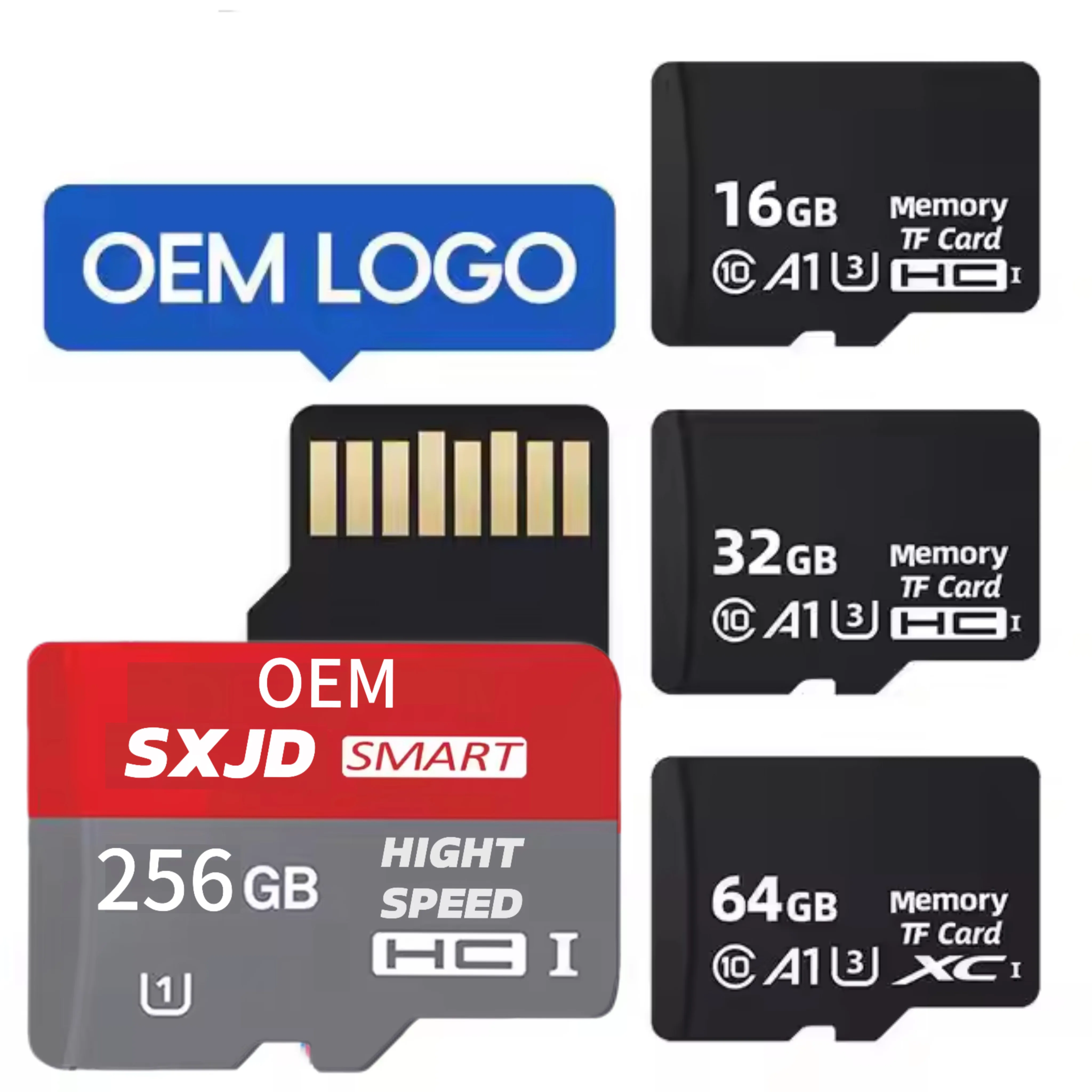 China Factory Wholesale 1Gb TF 64gb Memory 1G Memory Cards Micro SD Card Ultra Memory SD TF Card With Adapter For All Cellphones