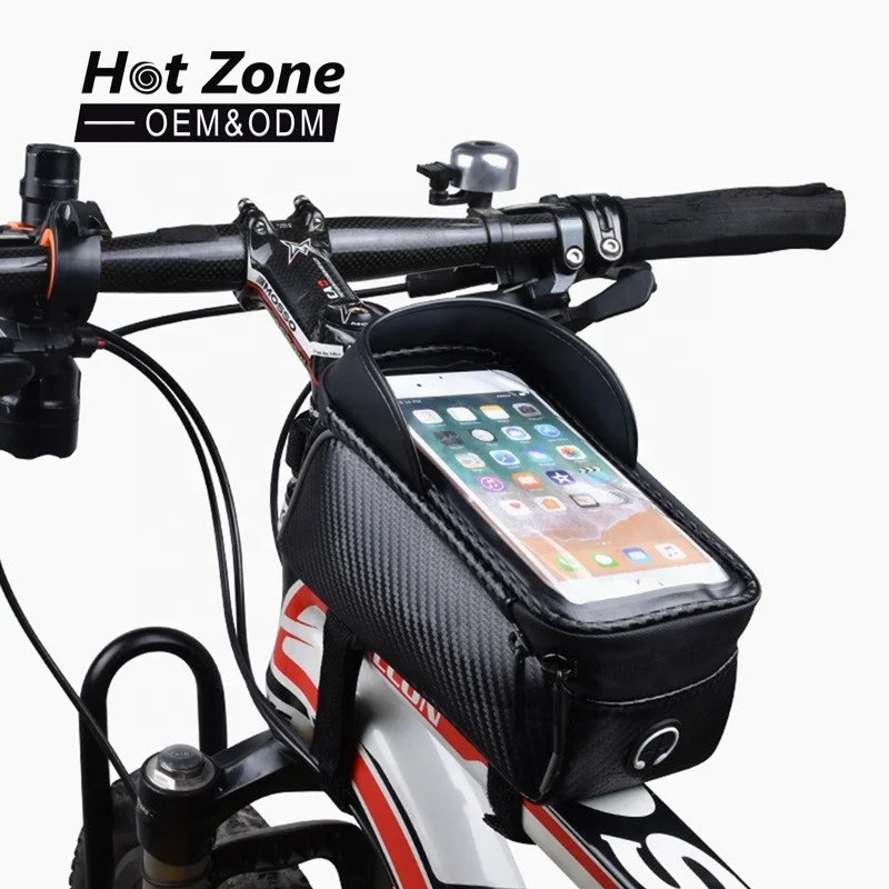 Outdoor Cycling Waterproof Touch Screen Bike Phone Front Frame Bag Top Tube Bicycle Bag