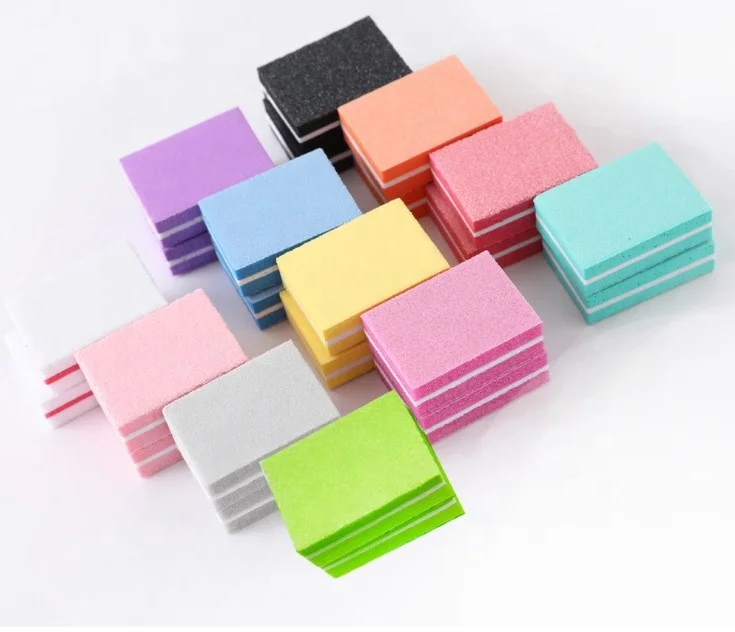 wholesale eco friendly high quality Small EVA sponge contusion/colorful mini nail buffer block