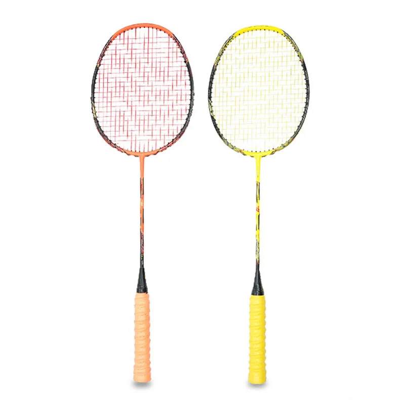 High quality customized logo portable full carbon fibre badminton racket racquet