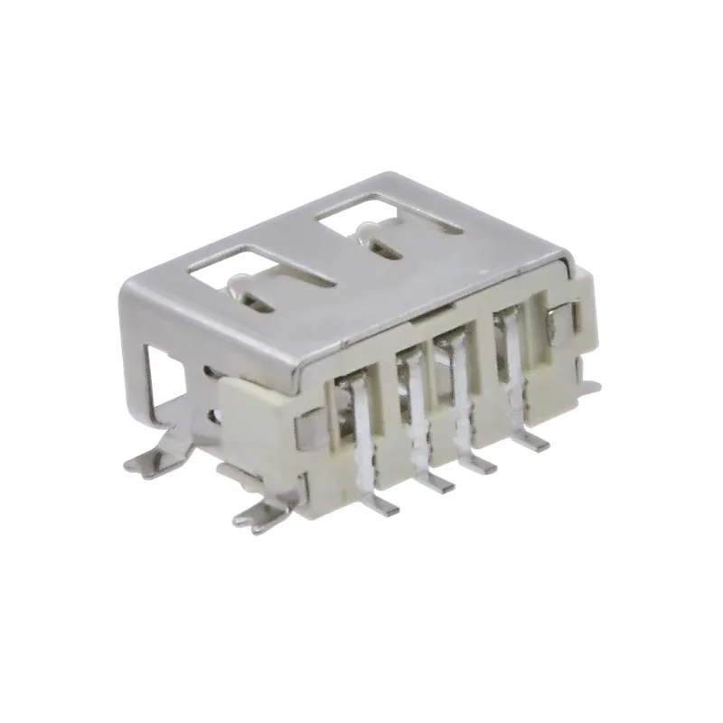 Board Guide USB 2.0 Type A Female Socket 4 Pin 4 Position Horizontal SMT SMD Short Model USB A Receptacle Connector