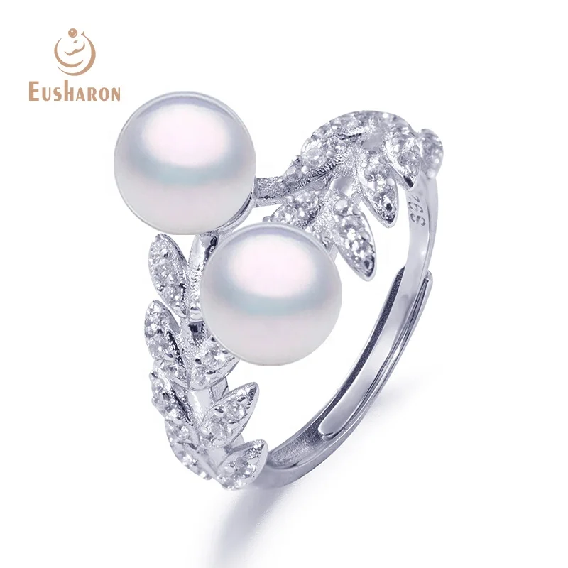 2020 Popular Diy S925 Sterling Silver White Pear Ring Mount For Anniversary