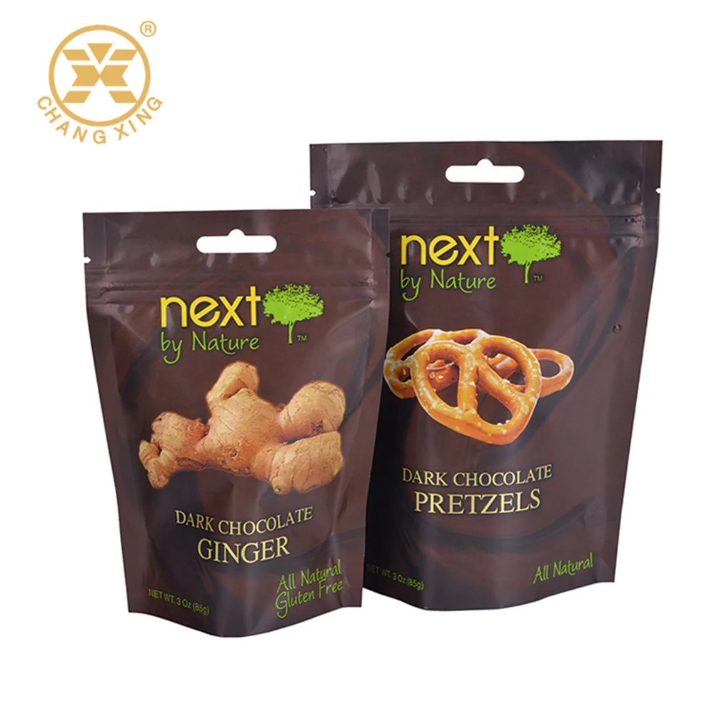 USA popularity organic dried fruit snacks bag Aluminium Stand Up organic dark chocolate coated dried fruits nuts bag