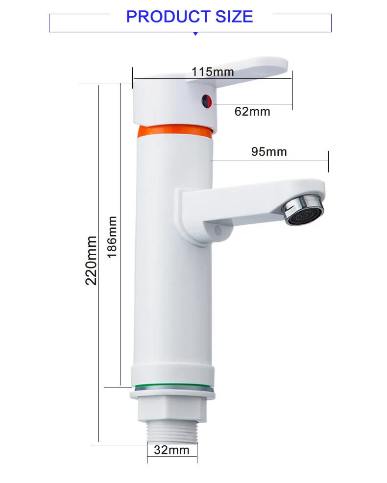 economical atoxic durable  affordable  single handle  plastic basin faucet Hot and cold water mixer