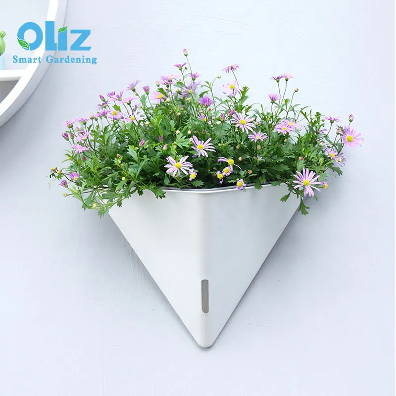Hanging triangle planter decorations for home pots for plants indoor self watering plant pot