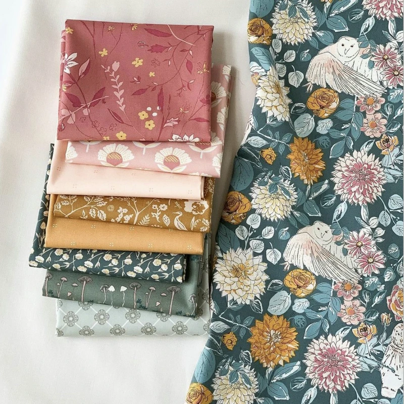 Custom printed cotton twill fabric for clothing