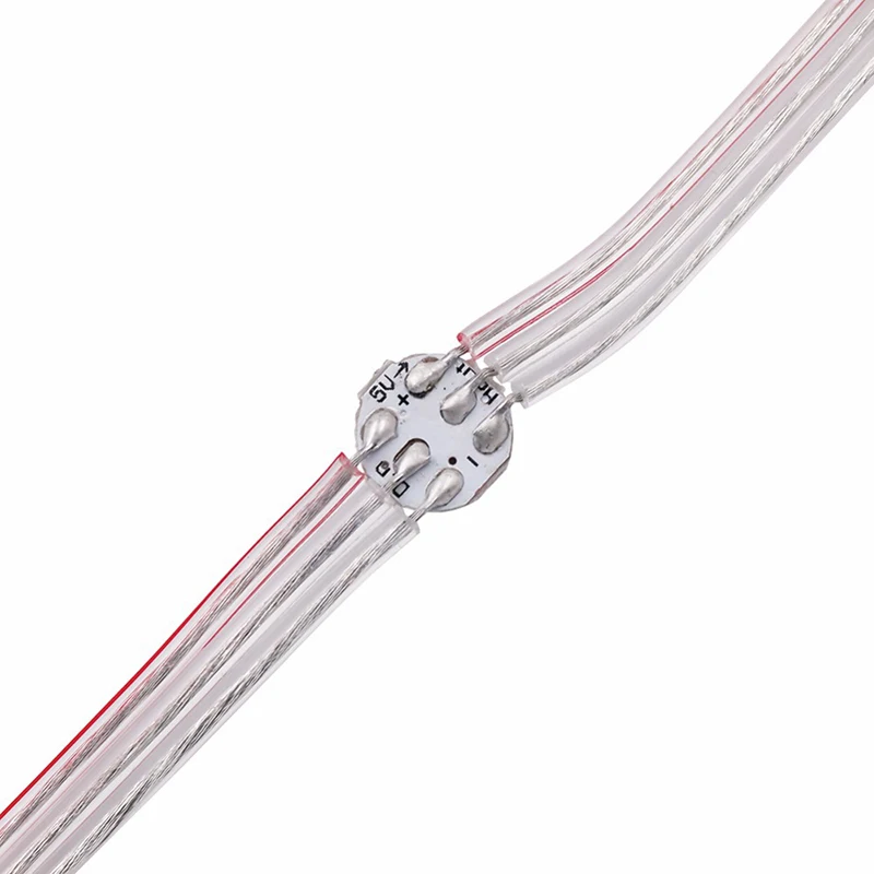 5V LED string light smd5050 full color prewired ws2813 ws2812b round PCB LED pixel light