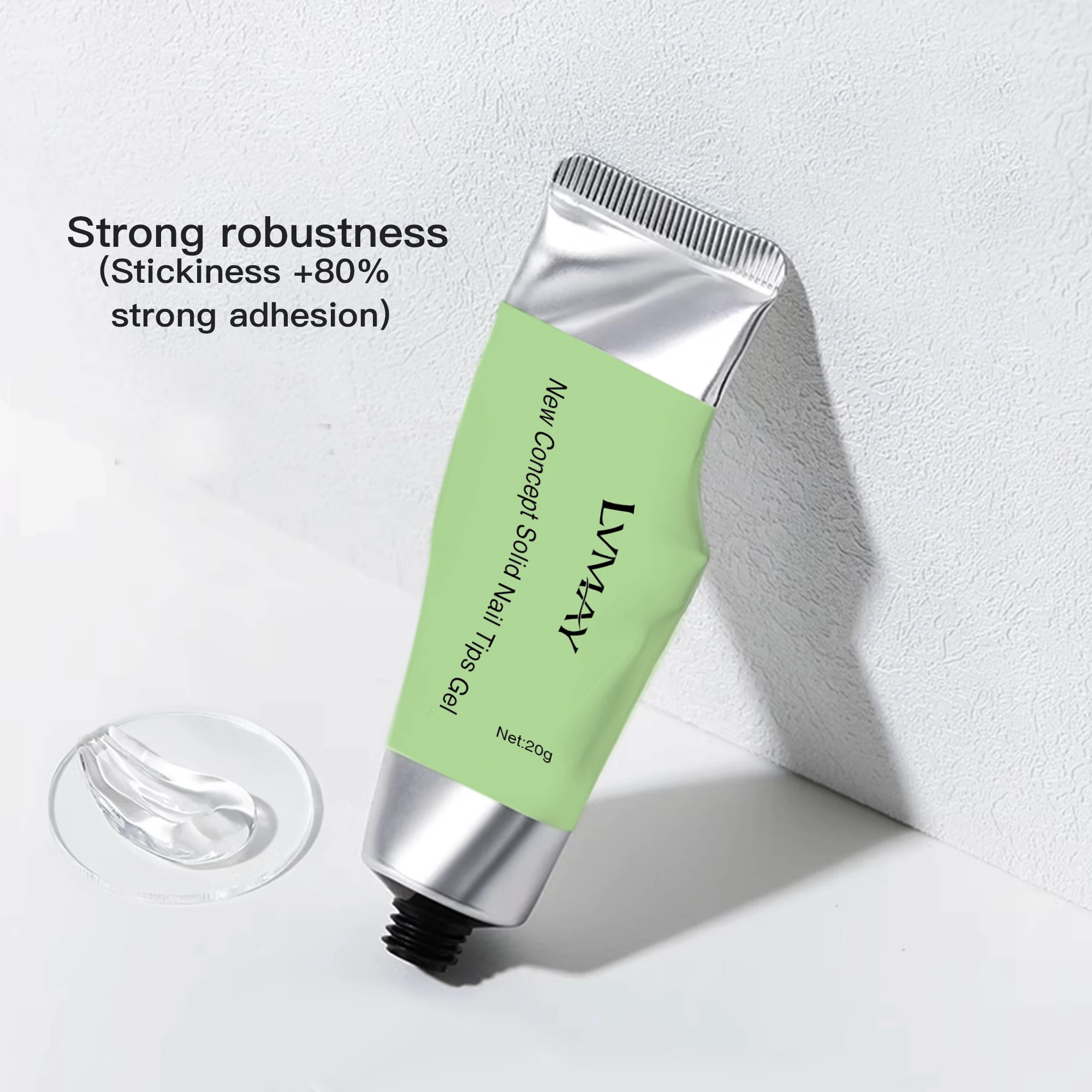 L&M UV gel New Concept Solid Nail Tips Gel  OEM Long Lasting Tips Nail Glue Gel Polish for nail supplies