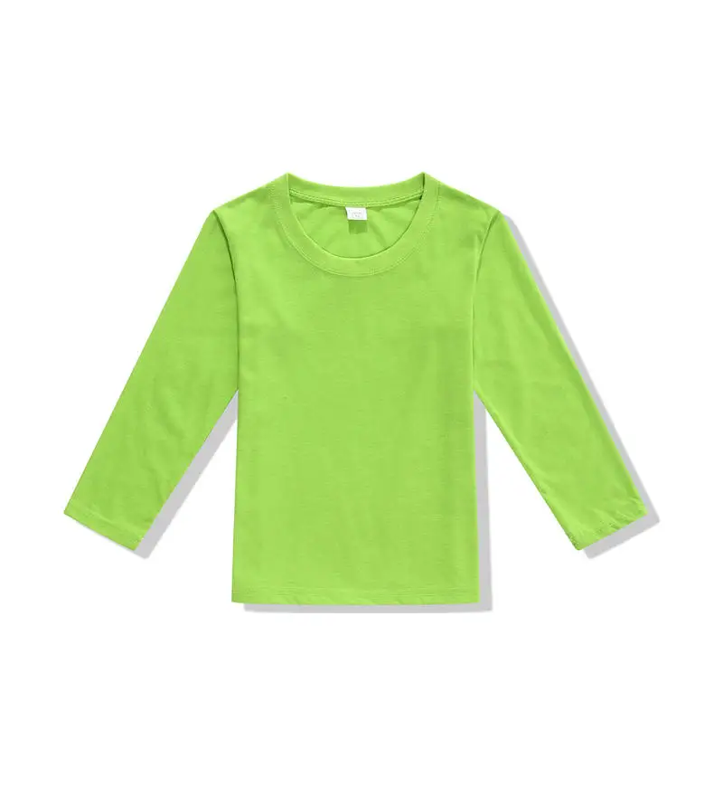 Kids Tshirt Custom logo Casual Long Sleeve T-Shirt cheap wholesale price kids boys long sleeve t-shirt